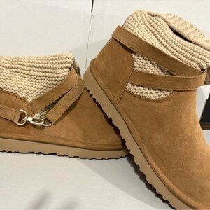 Women's UGG Purl Strap Boot Chestnut Suede